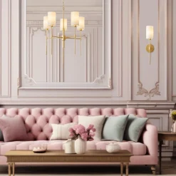 Lampa wisząca DARLING żyrandol złota 60 cm (ST-9501-5 GOLD) - Step into Design