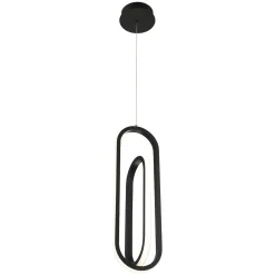 Lampa wisząca Demark - Matowa czerń (QN-DEMARK-1P-BK) - Quintiesse