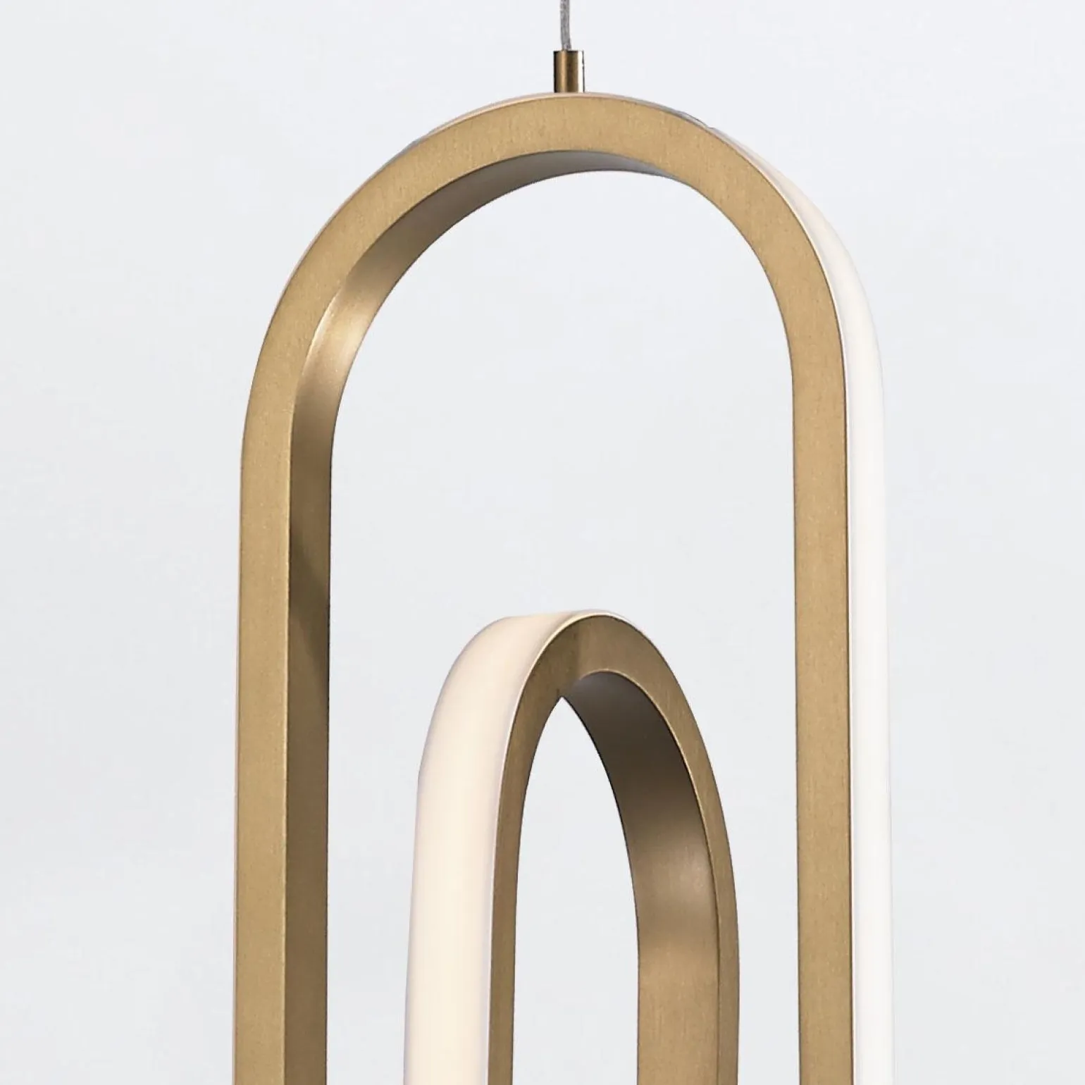 Lampa wisząca Demark - Szczotkowane złoto (QN-DEMARK-1P-BG) - Quintiesse