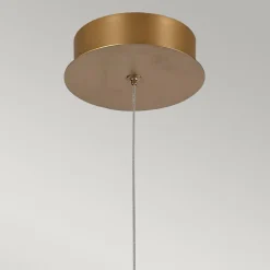 Lampa wisząca Demark - Szczotkowane złoto (QN-DEMARK-1P-BG) - Quintiesse