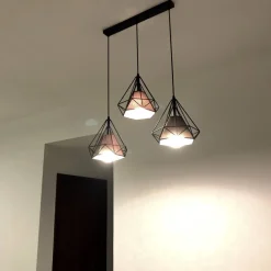 Lampa wisząca Diament Diamond III L (Abigali-CHNR3L-E27)