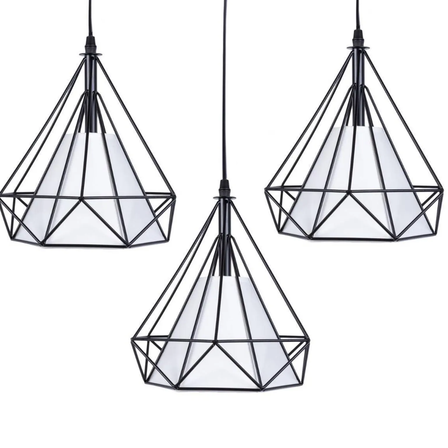 Lampa wisząca Diament Diamond III L (Abigali-CHNR3L-E27)