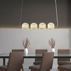 Lampa wisząca Diamond 4 4xLED CCT złota (LP-2202/4L GD) - Light Prestige