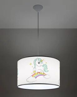Lampa wisząca do pokoju dziecka bajkowy wzór JEDNOROŻEC 40 (SL.1413) - Sollux Lighting