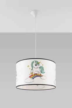 Lampa wisząca do pokoju dziecka bajkowy wzór JEDNOROŻEC 40 (SL.1413) - Sollux Lighting