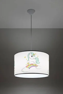 Lampa wisząca do pokoju dziecka bajkowy wzór JEDNOROŻEC 40 (SL.1413) - Sollux Lighting