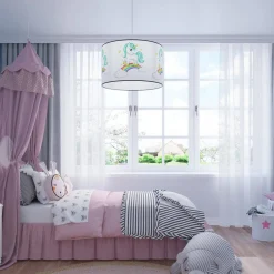 Lampa wisząca do pokoju dziecka bajkowy wzór JEDNOROŻEC 40 (SL.1413) - Sollux Lighting