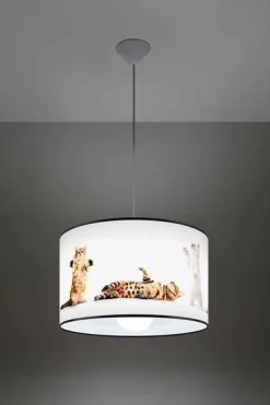 Lampa wisząca do pokoju dziecka wzór KOTY 40 (SL.1421) - Sollux Lighting