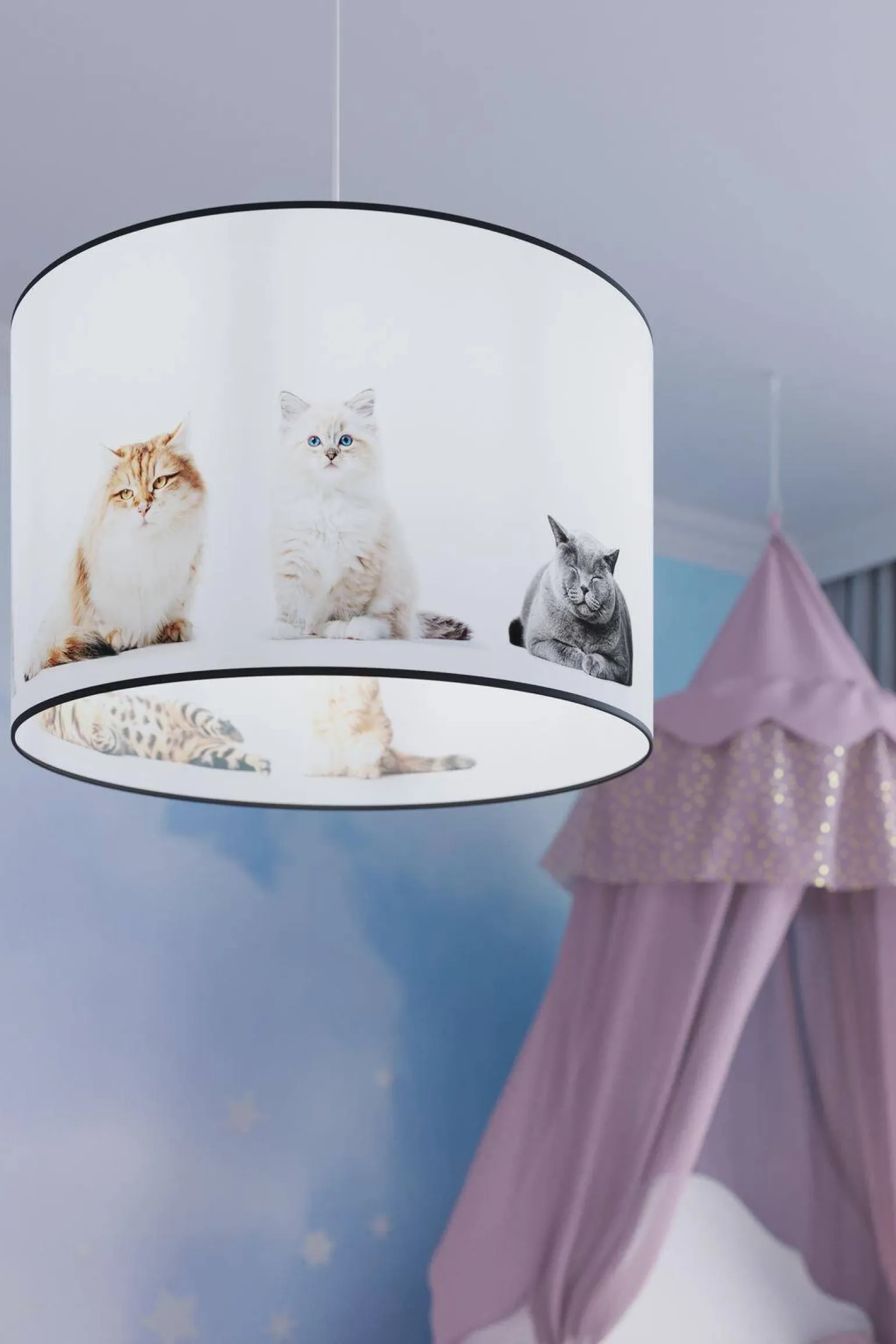 Lampa wisząca do pokoju dziecka wzór KOTY 40 (SL.1421) - Sollux Lighting