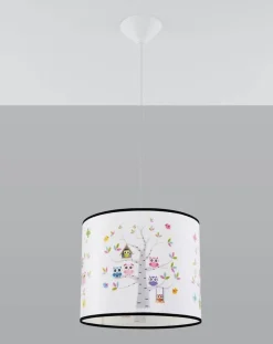 Lampa wisząca do pokoju dziecka bajkowy wzór SOWY 30 (SL.1422) - Sollux Lighting