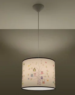 Lampa wisząca do pokoju dziecka bajkowy wzór SOWY 30 (SL.1422) - Sollux Lighting