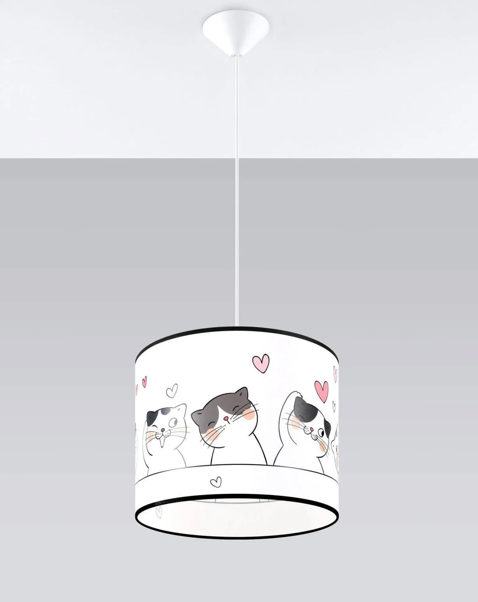 Lampa wisząca do pokoju dziecka bajkowy wzór CAT 30 (SL.1418) - Sollux Lighting