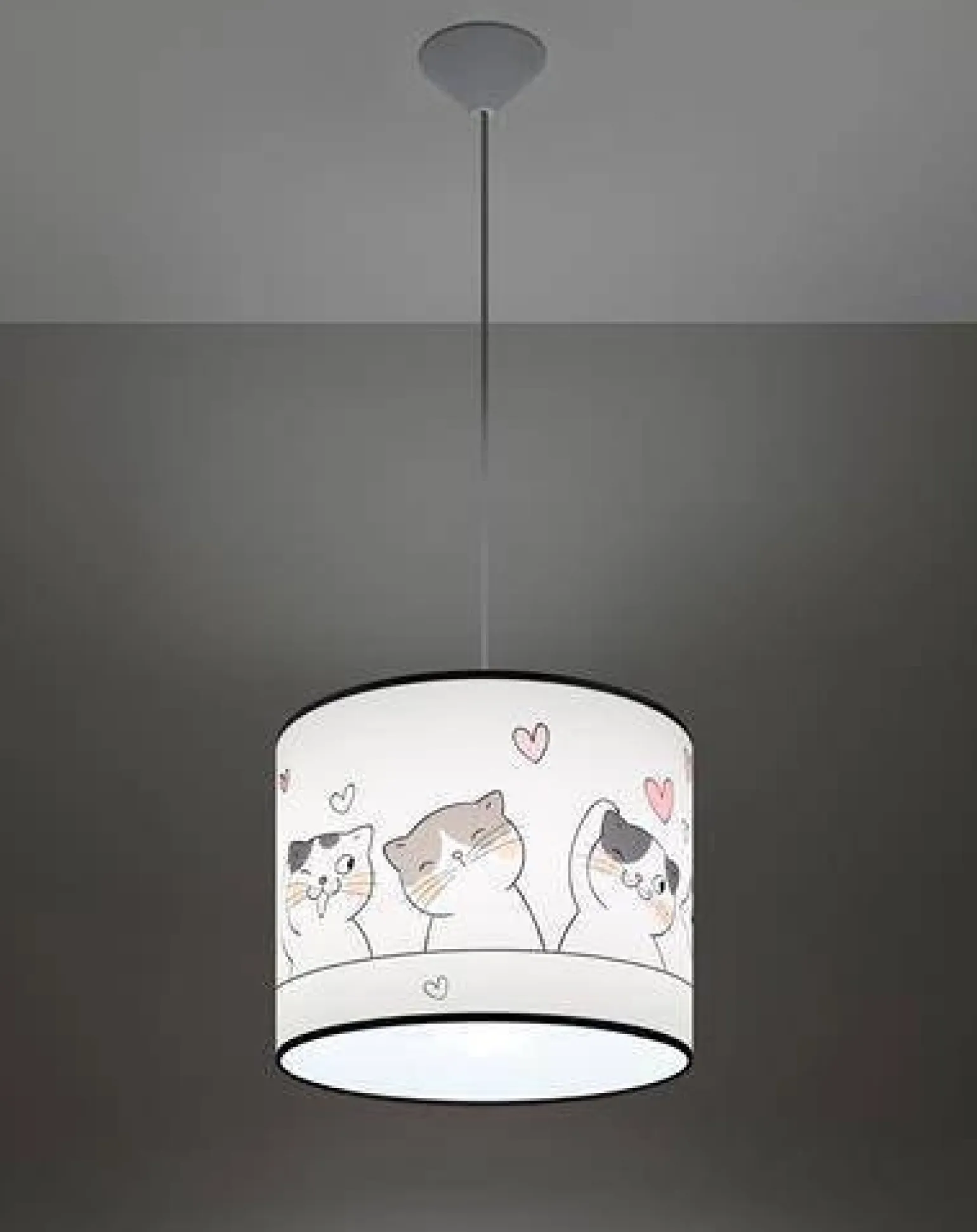 Lampa wisząca do pokoju dziecka bajkowy wzór CAT 30 (SL.1418) - Sollux Lighting