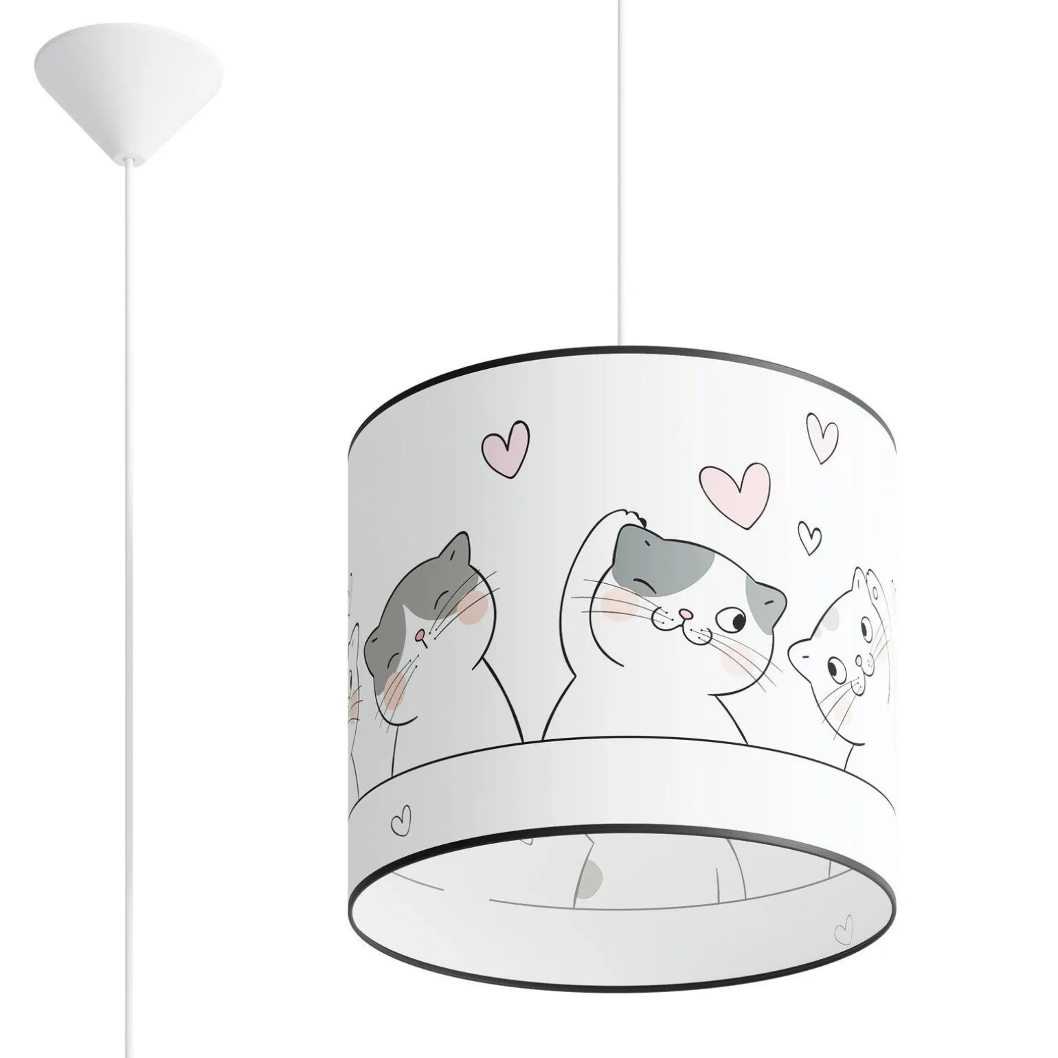 Lampa wisząca do pokoju dziecka bajkowy wzór CAT 30 (SL.1418) - Sollux Lighting