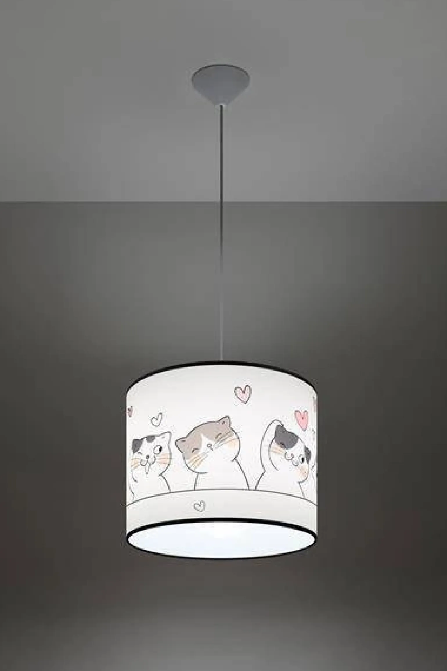 Lampa wisząca do pokoju dziecka bajkowy wzór CAT 30 (SL.1418) - Sollux Lighting