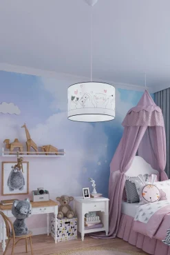Lampa wisząca do pokoju dziecka bajkowy wzór CAT 30 (SL.1418) - Sollux Lighting