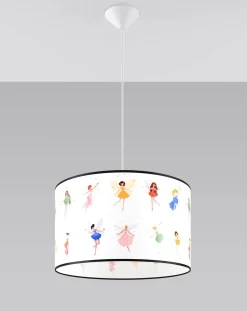Lampa wisząca do pokoju dziecka bajkowy wzór WRÓŻKI 40 (SL.1417) - Sollux Lighting