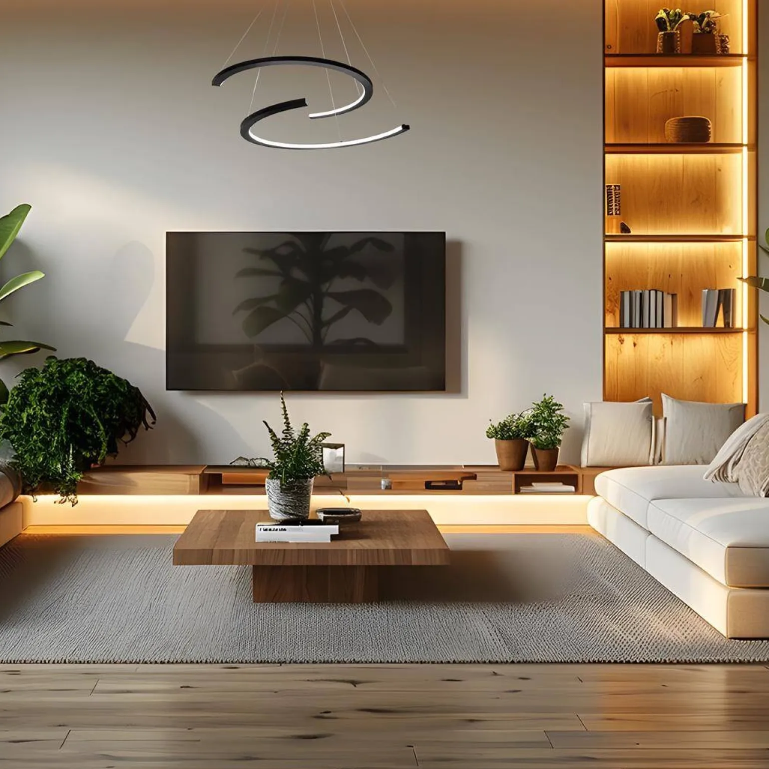 Lampa wisząca DOUBLEMOON 30W LED (ML1178) - Milagro