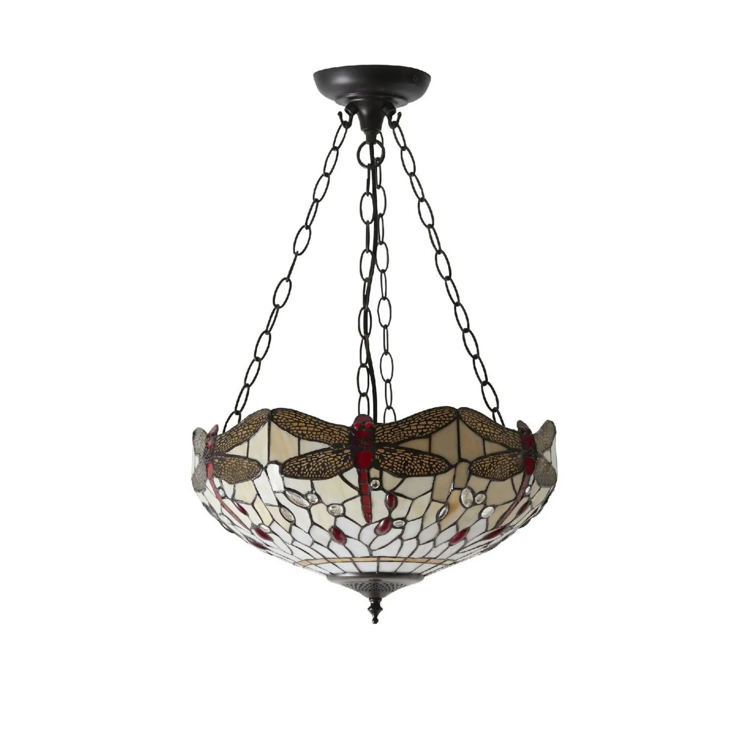 Lampa Wisząca Dragonfly beige (70759) Tiffany