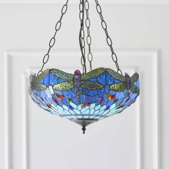 Lampa Wisząca Dragonfly blue (64075) Tiffany