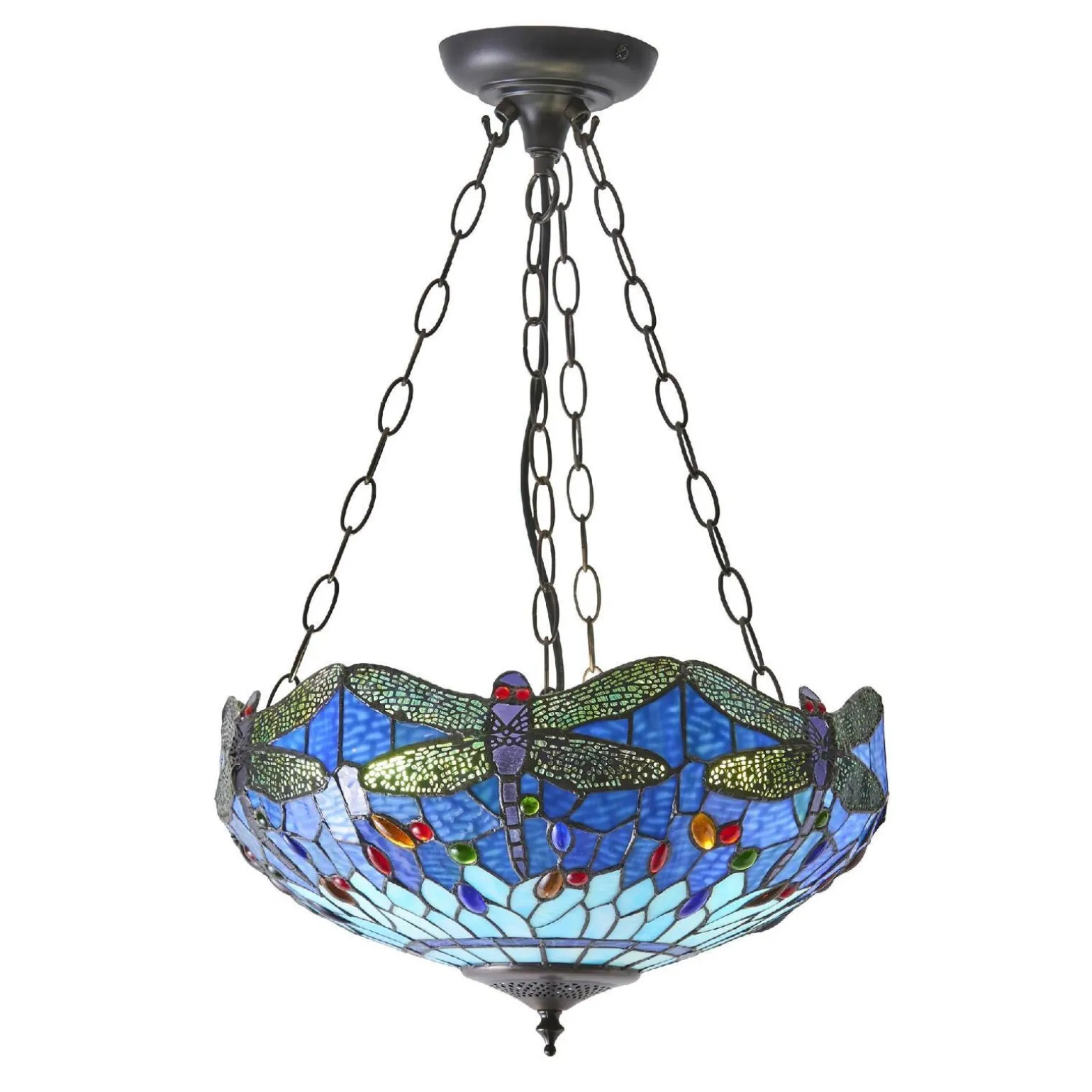Lampa Wisząca Dragonfly blue (64075) Tiffany