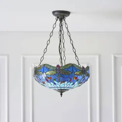 Lampa Wisząca Dragonfly blue (64075) Tiffany