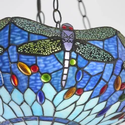 Lampa Wisząca Dragonfly blue (64075) Tiffany