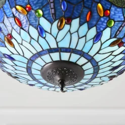 Lampa Wisząca Dragonfly blue (64075) Tiffany