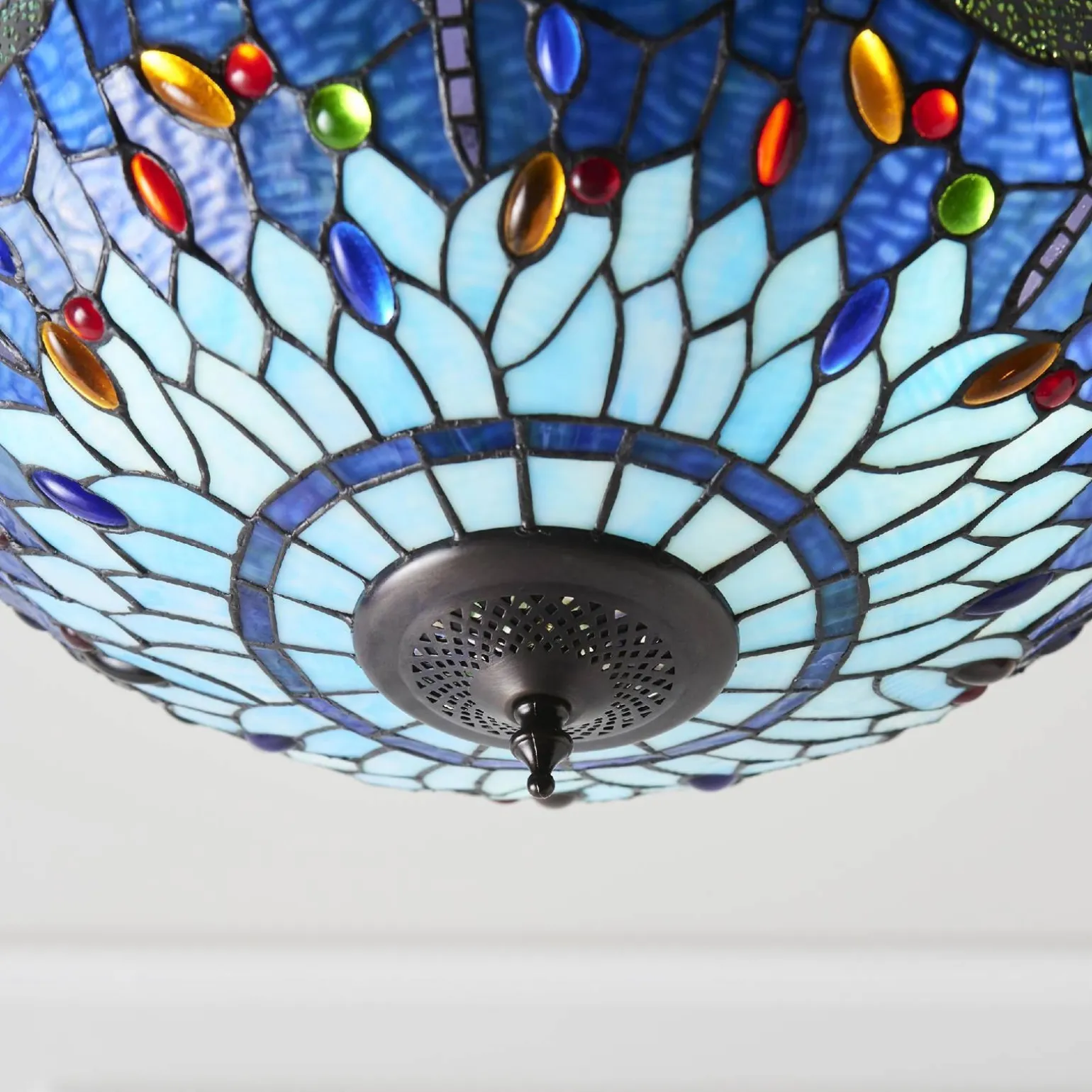 Lampa Wisząca Dragonfly blue (64075) Tiffany
