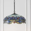 Lampa Wisząca Dragonfly blue (64080) Tiffany