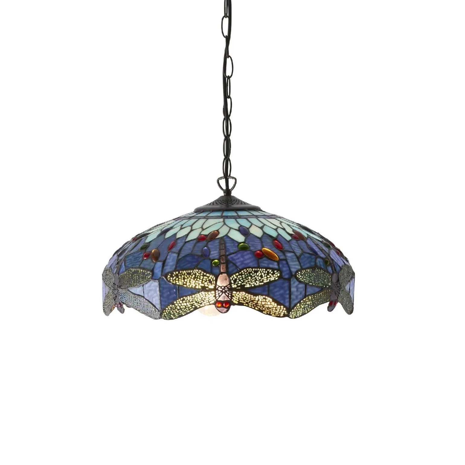 Lampa Wisząca Dragonfly blue (64080) Tiffany