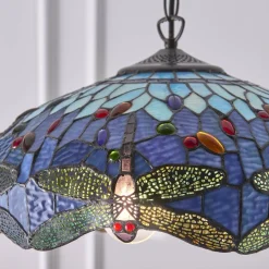 Lampa Wisząca Dragonfly blue (64080) Tiffany