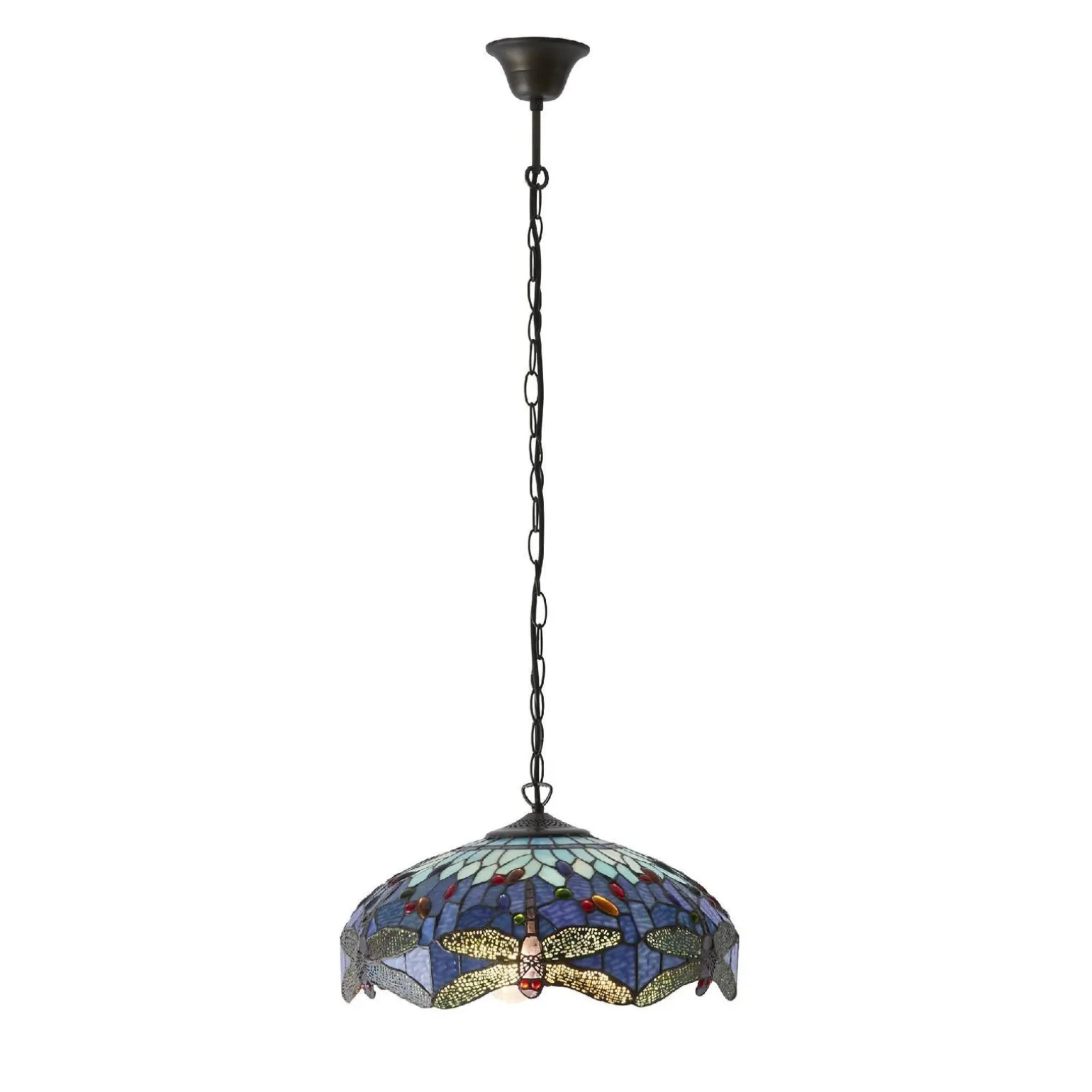 Lampa Wisząca Dragonfly blue (64080) Tiffany