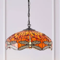 Lampa Wisząca Dragonfly flame (64081) Tiffany