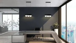 Lampa wisząca DROPS 3 czarna (MSE010100273) - Moosee