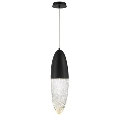 Lampa wisząca Ecrou - Matowa czerń (QN-ECROU-1P-BK) - Quintiesse