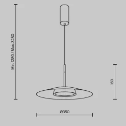 Lampa wisząca El (MOD041PL-L15B3K1) - Maytoni