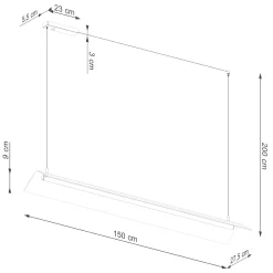 Lampa wisząca ELVA beżowa LED 3000K (TH.530) - Thoro Lighting