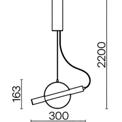 Lampa wisząca Enigma (MOD150PL-L5BS3K) - Maytoni