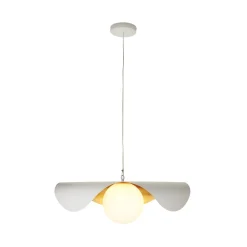 Lampa wisząca ENZO biało złota 80 cm (ST-F22020601-D80 white) - Step into Design