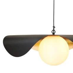Lampa wisząca ENZO czarno złota 60 cm (ST-F22020601-D60 black) - Step into Design