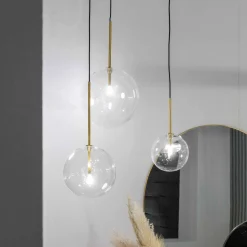 Lampa wisząca EQUINOXE średnica 25 Mosiądz (EQUINOXE_SP1_D25_OTTONE) - Ideal Lux