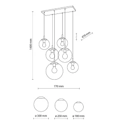 Lampa wisząca ESME MIX 6 (4819) - TK Lighting