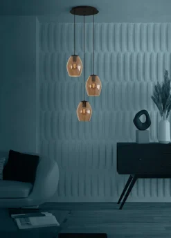 Lampa wisząca ESTANYS 1 czarna (390161) - EGLO