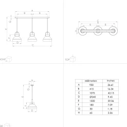 Lampa wisząca ESTEPONA szara (390227) - EGLO