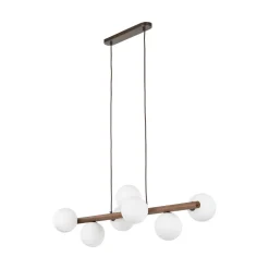 Lampa wisząca ESTERA WOOD ORZECH 7 PŁ (10272) - TK Lighting