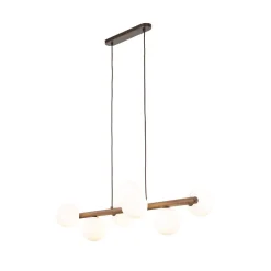 Lampa wisząca ESTERA WOOD ORZECH 7 PŁ (10272) - TK Lighting