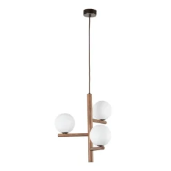 Lampa wisząca ESTERA WOOD ORZECH 3 PŁ (10271) - TK Lighting