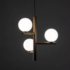 Lampa wisząca ESTERA WOOD ORZECH 3 PŁ (10271) - TK Lighting
