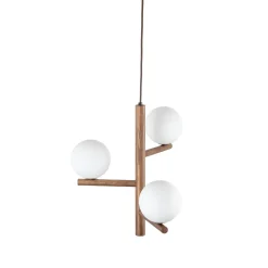 Lampa wisząca ESTERA WOOD ORZECH 3 PŁ (10271) - TK Lighting